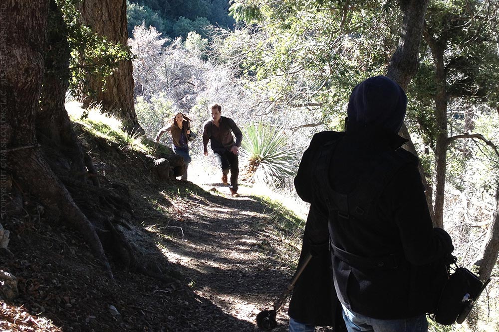 Behind the scenes during the making of False Colors